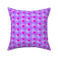 Candy pink and purple valentine’s plaid 