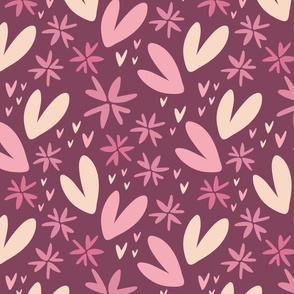 Blissfully Heartful in berry pink!