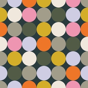 Playful Polkadots | DeepGray 12 x 12 Scale