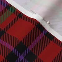 plaid ERIC TARTAN with red, purple, green, black stripes