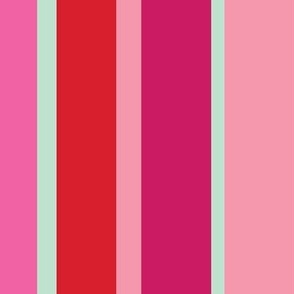 Valentine Stripes-Mint, Pink, Red, Mauve-large