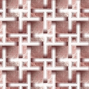 Dusty rose GOTHIC REVIVAL cathedral lattice