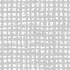 Small // Coastal light gray and white burlap crosshatch woven texture