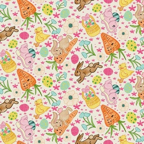 Easter Fun ditzy tossed pattern.