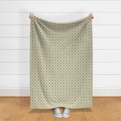 Ginger Leaf Grid - Medium - Beige, Kiwi