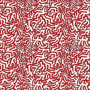 Squiggles Red and Black