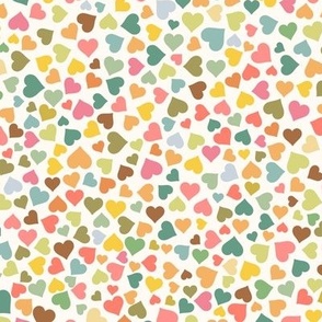 Mini Hearts confetti - Pastel