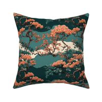 Ancient Blossom - Oriental Pine Tree Elegance