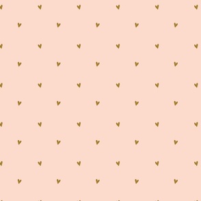 Chocolate mini hearts on pink-SMALL