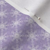 Twisted Ties on Lavender Faux Velvet  SMALL 