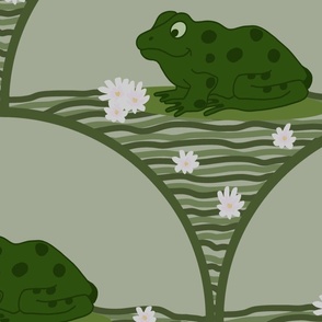 Frogs and Flowers