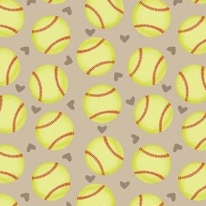 Softball and Hearts - Neutral