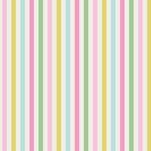 Pastel Spring Multicolored Stripes – Gentle Hues of Seasonal Harmony Textile Design for Elegant Crafts