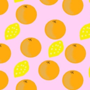 oranges and lemons pink yellow