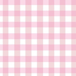 Cute Pink Abstract Gingham Check Square Grid Coordinate