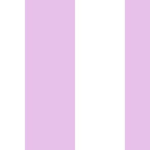6" wide stripes/pink lilac and pure white