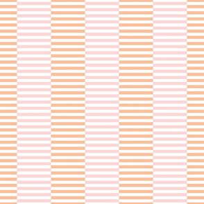 offset vertical stripes/pantone peach fuzz and blush