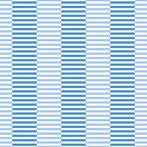 offset vertical stripes/vibrant blue