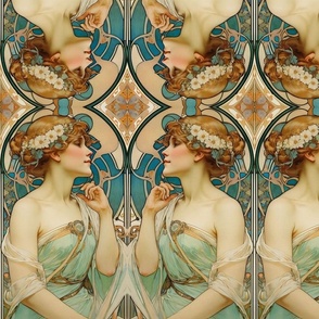 Art Nouveau Ethereal 1920's Goddess