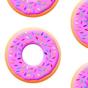 Donut with Colorful Sprinkles Pattern