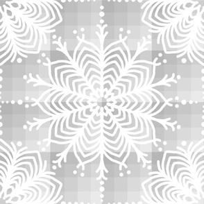 Gray Snowflake Pearl Large