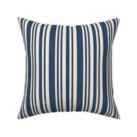 Striped French Country Table Linen in Cobalt Blue