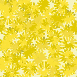 Bright yellow flower - daisy - daisies - lime green