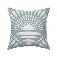 bold minimalism sunset - monochrome faded blue (large)