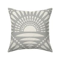 bold minimalism sunset - monochrome grey (large)