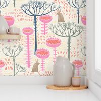 Block print scandinavian meadow - M