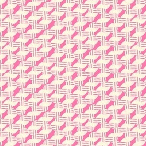 cross hatch dot textured block print tonal dot pink