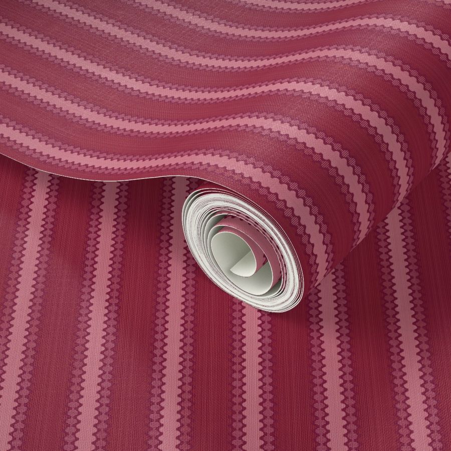 French Country Stripes Spanish Rose Small 