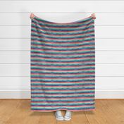 12" Mexican Serape Blanket Stripe Bright Colorful by Audrey Jeanne