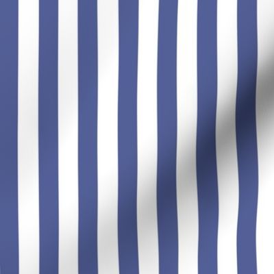 Blue Hue Classic Thick Stripes ( Organic Pressed Floral Collection)