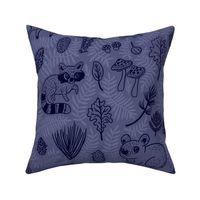 Woodland Animal Forest Biome  - Night Sky Colorway