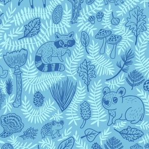 Woodland Animal Forest Biome - Blue