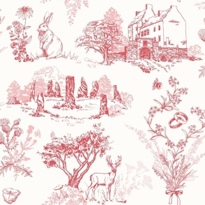 Sassenach Toile LARGE, Red