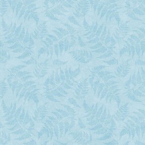 Fern Texture on Textured Light Blue- Arctic Fox Coordinate