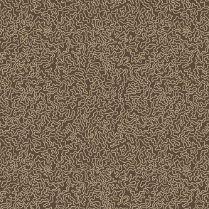 Forest Biome - Vermicular Lines - Whimsical Woodland - Brown BG
