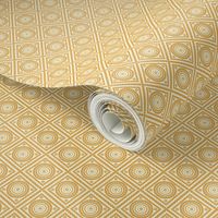 Beige gold dotted circle pattern