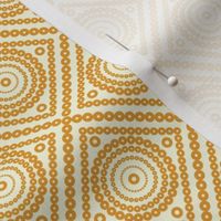 Beige gold dotted circle pattern