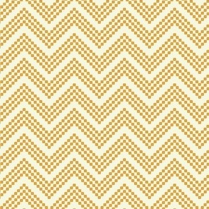 Chevron pattern in beige and yellow