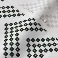 Black chevron pattern on white