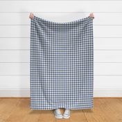 Houndstooth blue and white check pattern
