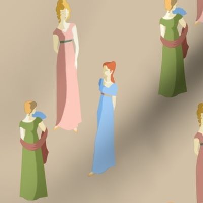 Regency Era Ladies (Tan)