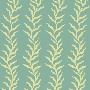 Vertical Vine  Stripe ~ Algae Green