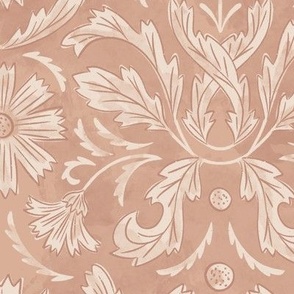 French country in Blush Peach and alabaster off white_12x12