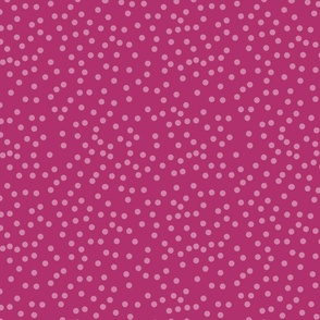 Pink dots over fuchsia seamless pattern