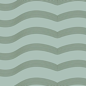 Sage and Moss Green Waves