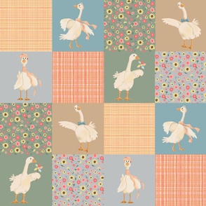 Silly Goose Cheater Quilt 